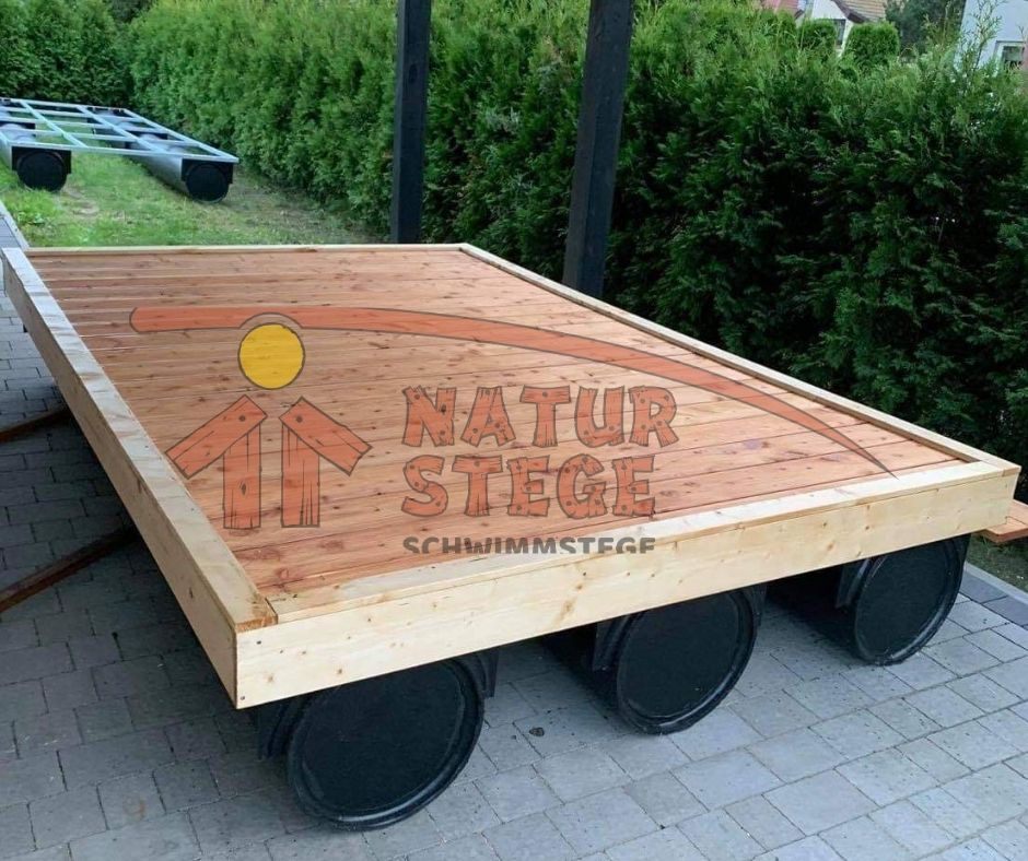 D.02.   Schwimmsteg Modul 3m x 2m mit Holzbelag