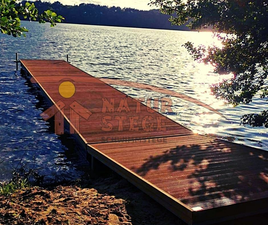 F.08.   Schwimmsteg 24qm +6qm Gangway mit WPC: