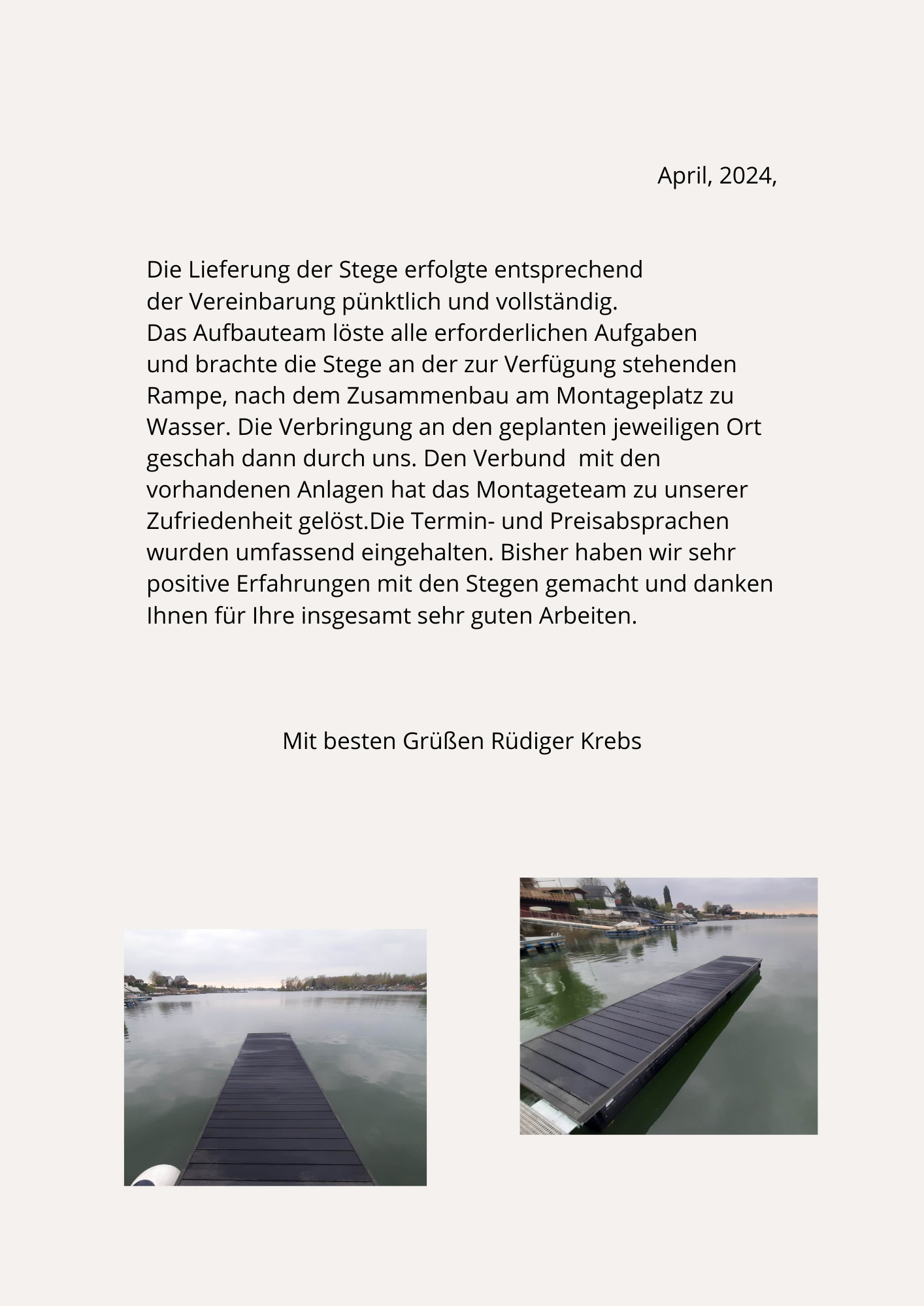 Referencje - Rüdiger Krebs